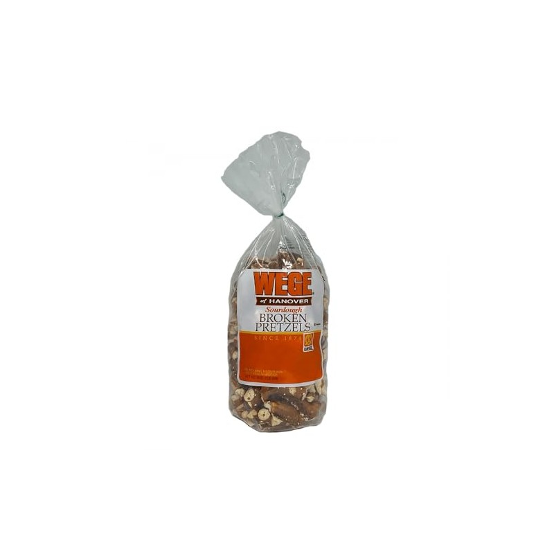 Wege Sourdough Broken Pretzel, 16-Ounce (Pack of 4)