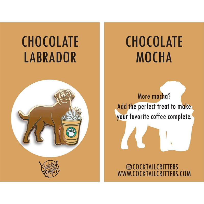 Dog Puppy Coffee Cafe Cute Enamel Pins Set For Jackets