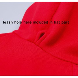 Elledia Female Dog Hoodie Sweatshirts Pet Cotton Coat with Hat Small Girl Pup Clothes with Bowtie Chihuahua Clothing Little Beauty Print Costume with Leash Hole