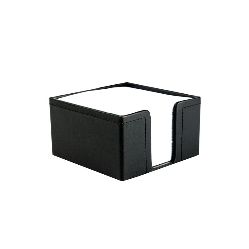 DELMON VARONE - Premium Leather Boxcalf Black Note Box with