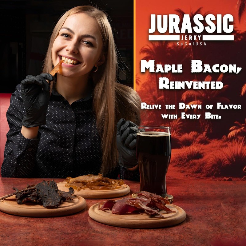 Carnivore Candy Old Fashioned Maple Bacon Bacon Jerky – Jurassic