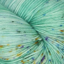 KnitPro Symfonie Terra Hilo teñido a mano, 75 % lana merino extrafina y 25 % poliamida, 400 m, Mint Sky