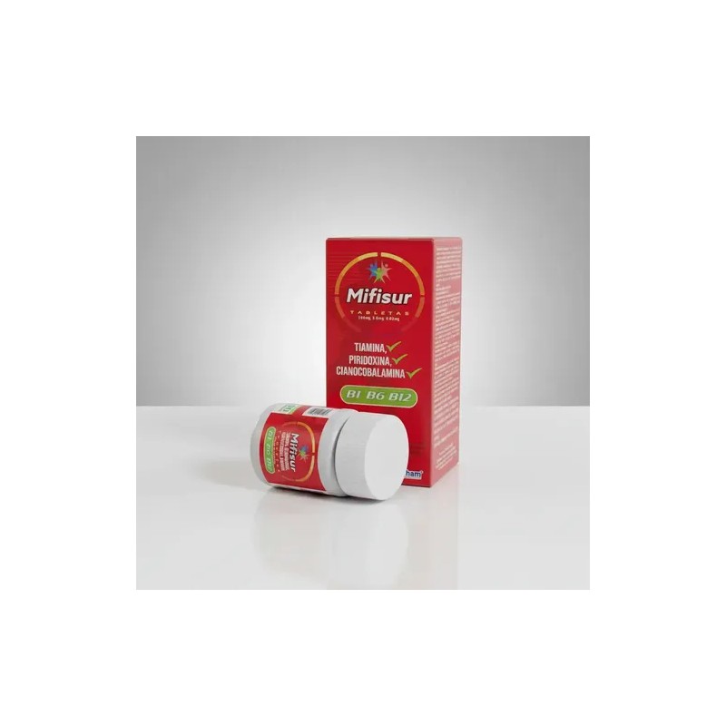 Mifisur Suplemento Vitaminas B B1 B6 B12 Sydenham Bote C/60