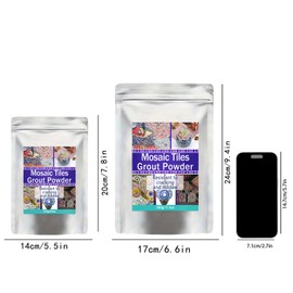 OOTDART Mosaic Grout, Mosaics Tile Tools, Mosaic Tile Accessories – Essential for Handmade Grouting and Perfect for DIY Craft Projects (250G)