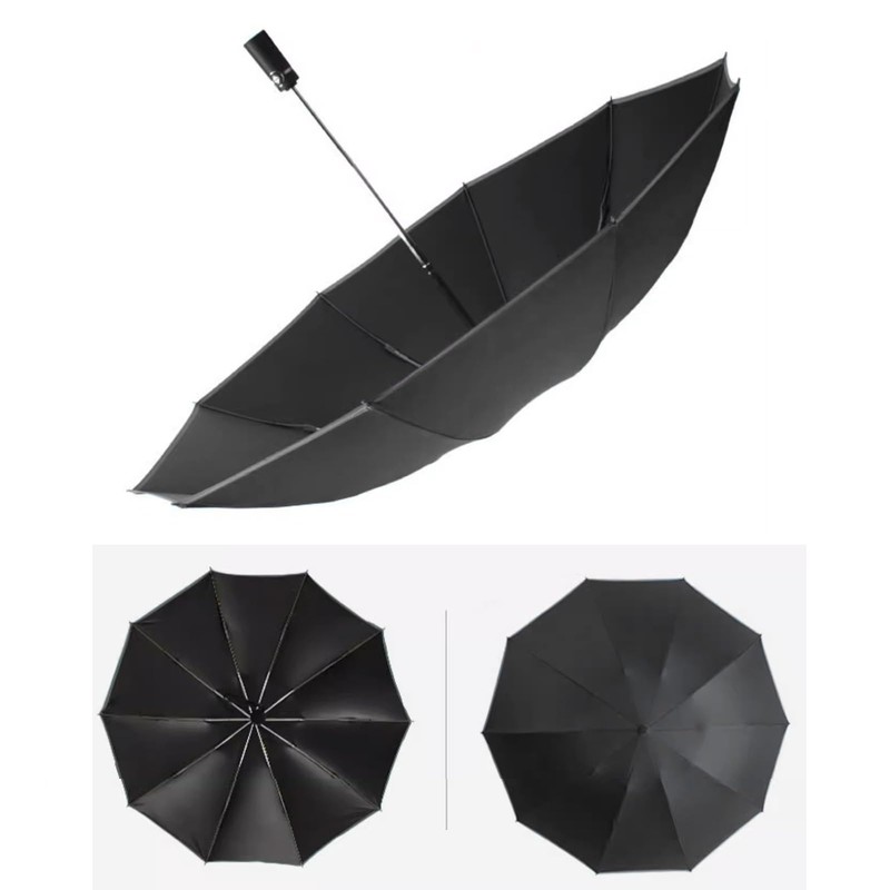 OXTXO Compact Umbrella Windproof Strong,Reverse Close Inverted Travel Umbrella,Auto Open/Close,10