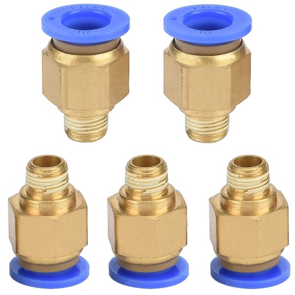 Push-Fit Connector, Quick Connector, Pack of 5 Pneumatic Screw Connection