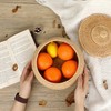 IGNPION Rattan Storage Basket with lid Multi-Purpose Decorative Storage Baskets