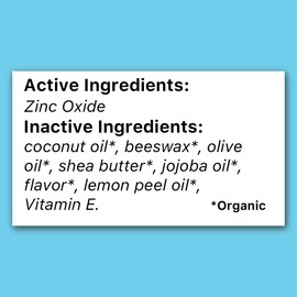 Kind Lips Organic Mineral based Sunscreen SPF 15 Lip Balm with Zinc Oxide Reef Friendly, Nourishing Soothing Lip Moisturizer for Dry Cracked Chapped Lips, Made in USA, Pack of 3