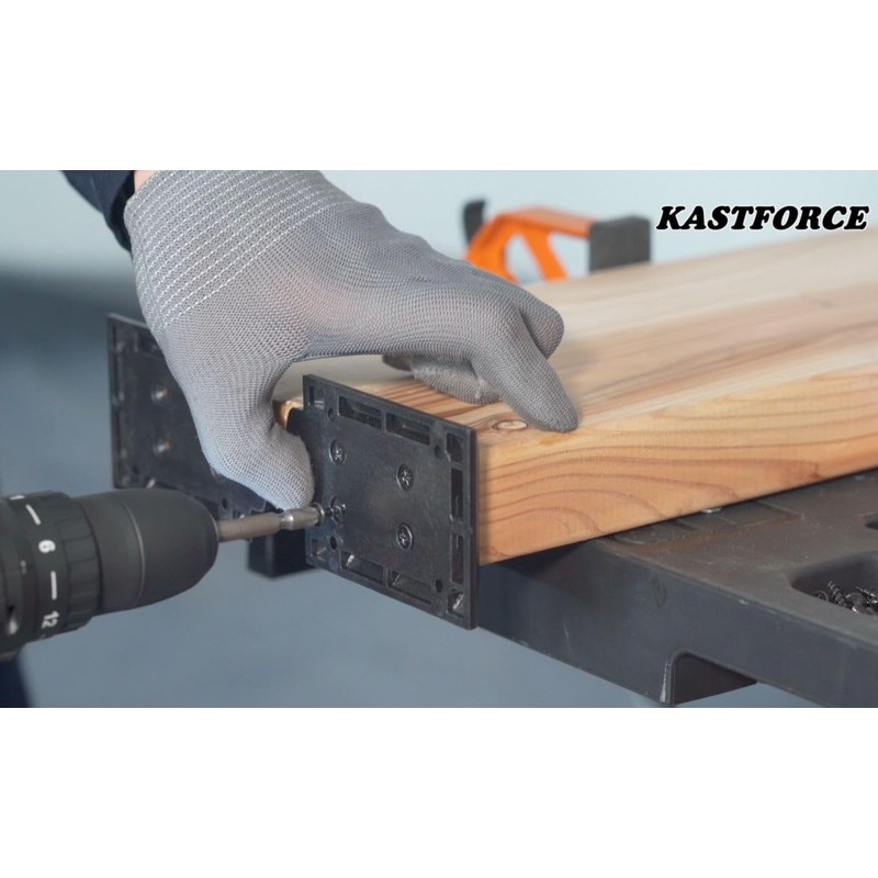 KASTFORCE 40pcs Deck Railing Brackets Connectors with 320 pcs Rust-Free