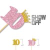 MonMon & Craft 10th Birthday Cupcake Toppers/Children Girls 10th Birthday