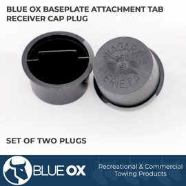 Blue Ox BX88380 Baseplate Attachment Tab Receiver Cap Plug - Pair