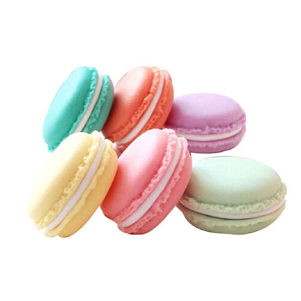 yueton Pack of 6 Colorful Mini Macaron Shape Storage Box Candy Jewelry Organizer Pill Case Container