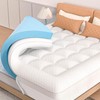 Pillow Top Mattress Topper Full Size, AprLeaf 3 Inch Dual