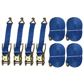Tie Down Ratchet Straps 5T 50MM 8M X4 (Cargo Lashing Rack Load J Claw)