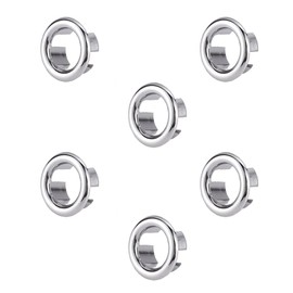 FYACCD Waschbecken berlauf Ring, 6 Stck Universelle Waschbecken berlauf Abdeckung, Sinken berlauf Ring, Trimmen berlauf Ablasskappe fr Kche, Bad, Waschbecken Loch