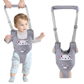 IULONEE Walker for Baby Walker, Safety Leads, Ergonomics, Children, Standing, Walking, Learning Aid with Removable Step for 9-24 Months (Grey)