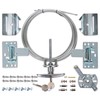 Garage Door Lock Kit, Complete Set with Spring Latch and