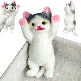 Taba Squishy Big Cat Stress Relief Toys Squeeze Toys Cat Squishy Toys for Adults Kids Decompression Sensory Toys for Party Favors Classroom Rewards Birthday Gifts (7.8 inch Grey)