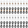 FdcLixuvol Eyeglass Chain Ends, 40 Pcs Adjustable Silicone Eyeglasses Chain