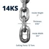 ABUS Hardened Steel 14KS 6 Foot x 9/16" Thick Square