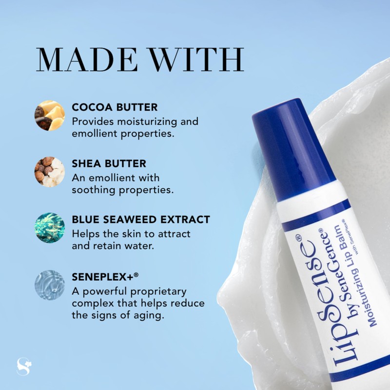 SeneGence LipSense Moisturizing Lip Balm, Clear, 0.25 Oz, Fragrance-Free Formula,