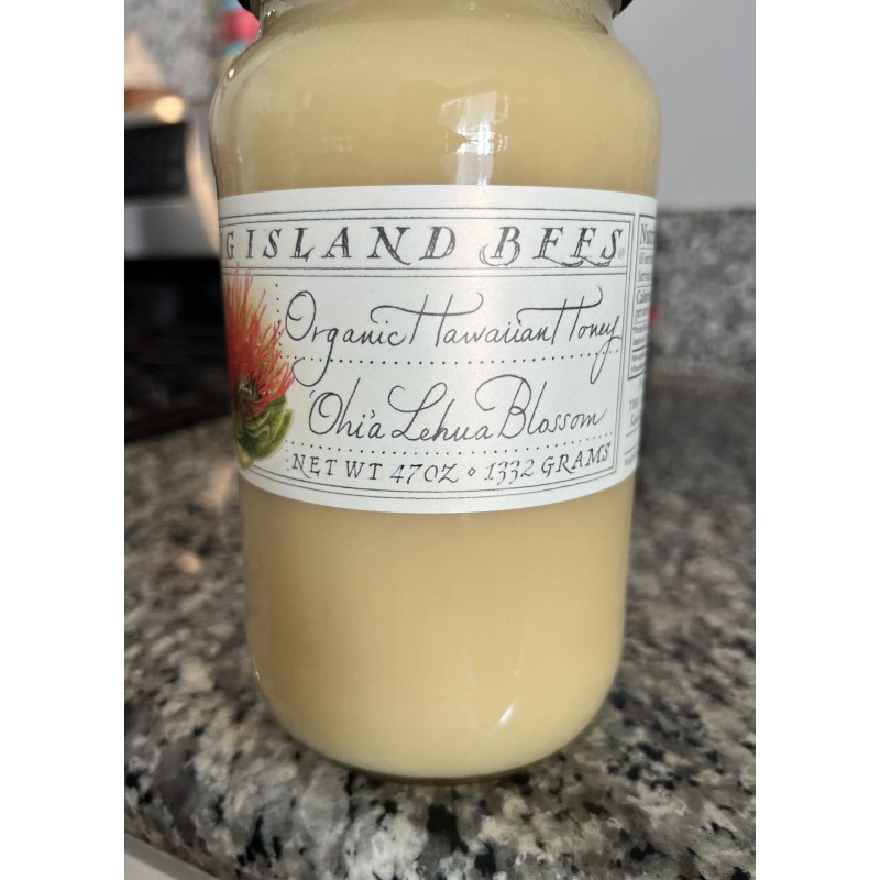 Big Island Bees Organic Hawaiian Honey Raw Premium Large 47oz