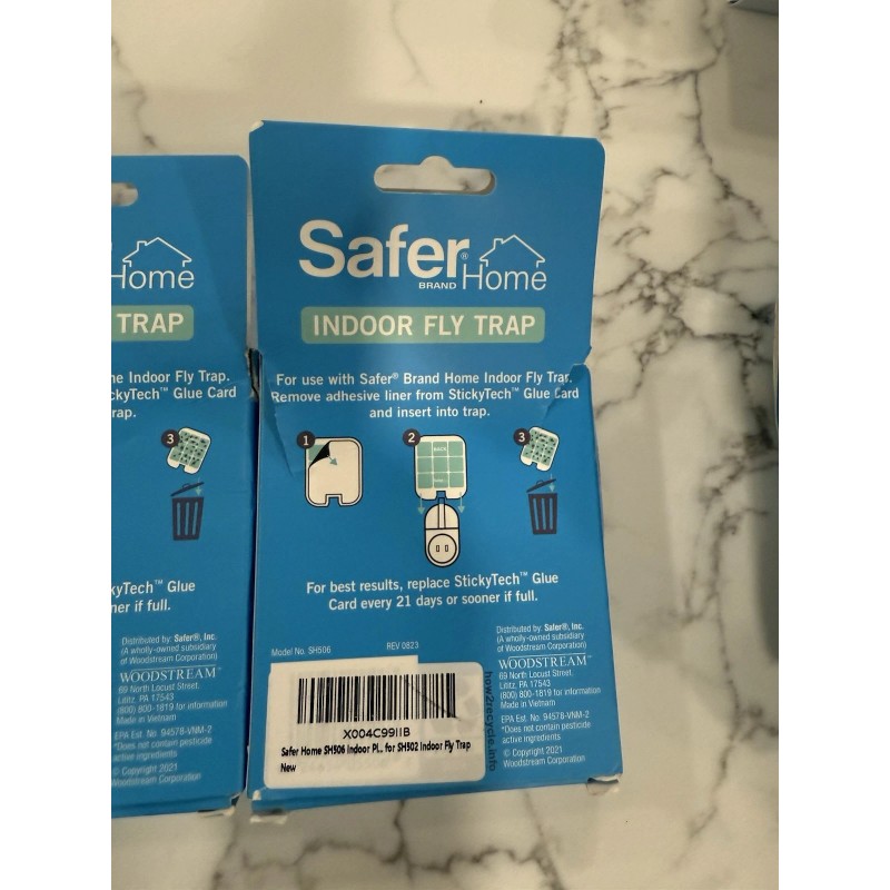 Safer Home Sh503 Indoor Plug-in Fly Trap Refill Pack of