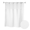 Whitmor Hook Free Waffle Shower Curtain with Snap Liner, 71"