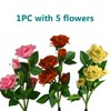 Outdoor Solar Garden Stake Lights, Outdoor Decorative Rose Flowers Lights
