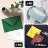 Netuno Sirio Colour Lampone Red Envelopes Square 153 x 153