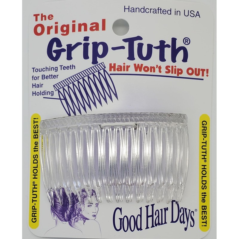Good Hair Days Grip-Tuth Combs - 2 3/4" Side Combs,