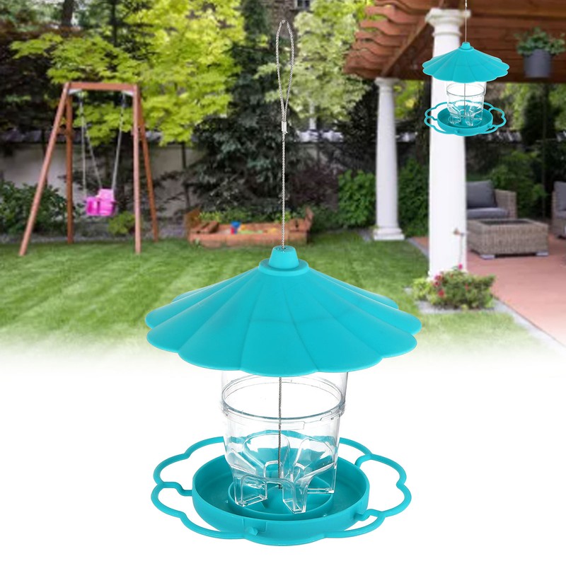 Bird Feeder Foldable Portable Terrace Bird Feeder for Outdoor Garden