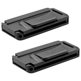 Luckious 2 PCS Car Seatbelt Adjuster Maternity Seatbelt Tensioner, Seatbelt Extender with Buckle, Car Seatbelt Clip with Comfort Pull Ring (Black)