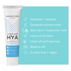 MAGNITONE Take Me Hya - Hydrating Superconductive Gel with Aloe Vera + Hyaluronic Acid, for LiftOff Microcurrent Facial Toning Device - Hydrates & Soothes, Cruelty Free & Vegan (Pack of 1)