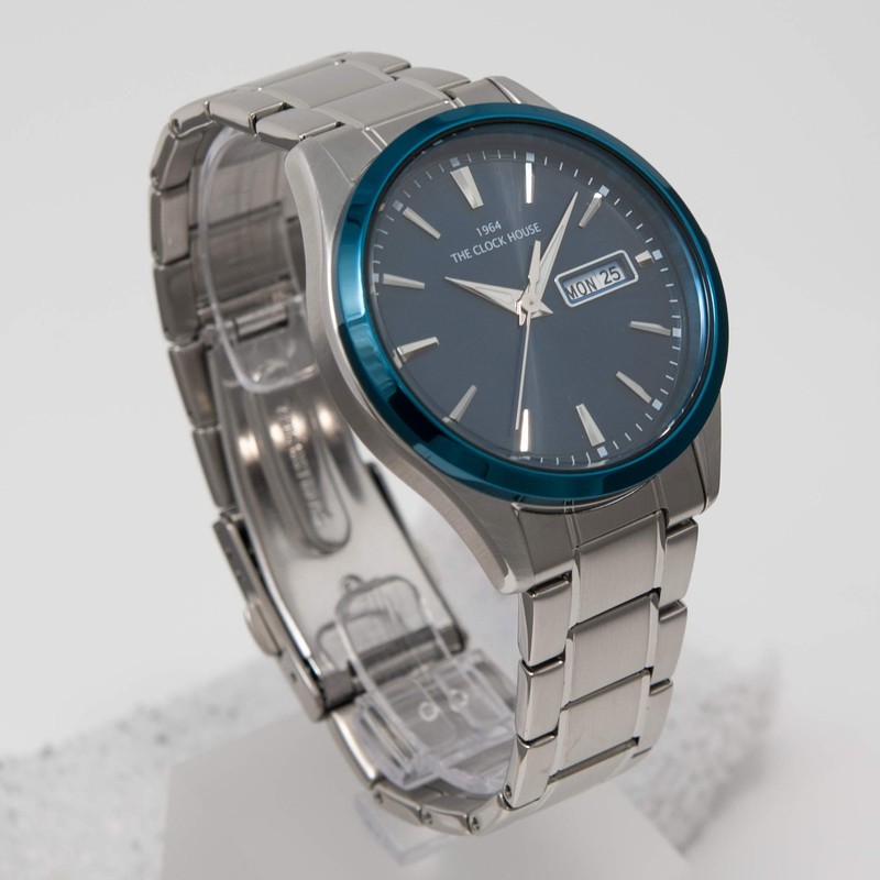The Clock House MBC1005-BL1A Men's Watch, Business Casual, Solar, Bracelet