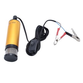 1 Set SHLPDFM Car Electric Fuel Pumps Aluminum Alloy Golden DC 12V 51mm 6.4A Electric Submersible Water Diesel Oil Diesel Fuel Pump
