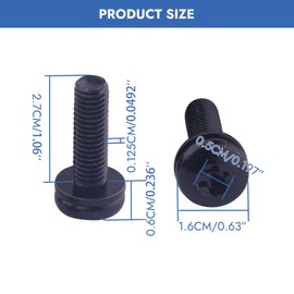 M8 x 1.25 Screw Bolts Compatible with Jeep Wrangler JK 8 PCS Rust-Resistant Hardtop Bolts Set for Windshield Frame Roll Bar Tail Light LED Light Brackets Door Hinges Headlights High-Strength Steel