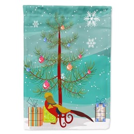 Caroline's Treasures BB9295GF Golden or Chinese Pheasant Christmas Garden Flag, Teal Mailbox Flag Decorative Yard Flag Banner Outside Patio Artwork Yard Flower Beds, Garden Size, Multicolor
