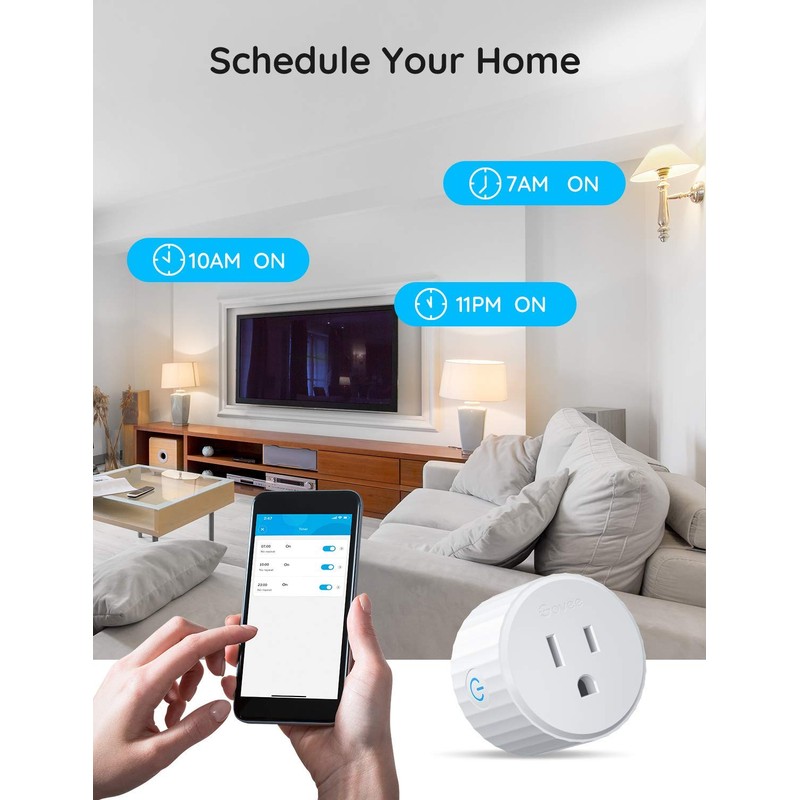 Govee Smart Plug, WiFi Outlet Compatible with Alexa and Google