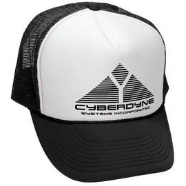 The Goozler Cyberdyne Systems INC. - Retro Style Trucker Hat, Black, OSFA