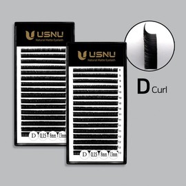 Earth & You Matte Eyelash Extensions D Curl Mixed Length 0.15T 8mm 13mm