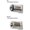 NTHREEAUTO Smoked Bullet Front Turn Signals LED Lights Panel Compatible