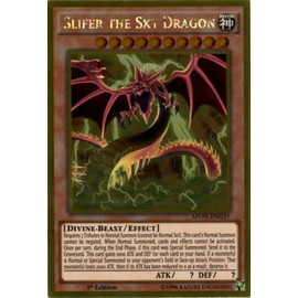 YU-GI-OH! - Slifer The Sky Dragon (MVP1-ENG57) - The Dark Side of Dimensions Movie Pack Gold Edition - 1st Edition - Gold Rare