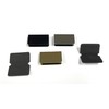 Glass Door Catch Plate in Black - 10 Pack