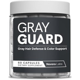 Gray Guard – Anti Grey Hair Supplements with Catalase – Support for Gray Hair & Melanin Haircare – Natural Pigment Restoration Formula for Men & Women – 60 Capsules
