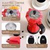 Aluminum Electric Moka Pot 5-6 Cup 270ml Express Coffee Maker