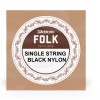 D'Addario Single Black Nylon Ball-End 3rd Guitar String (G) Normal