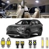 Xpismii 8 Piece 6000K White RAV4 LED Interior Light Kit