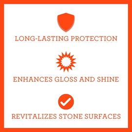 TriNova Granite Sealer & Protectant 18 oz & Gallon Refill Bundle - Guard Your Premium Stone, Enhance Shine, & Protect from Stains