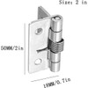 2Pcs Rannb Spring Hinge Self Opening 2 Inch Length Stainless